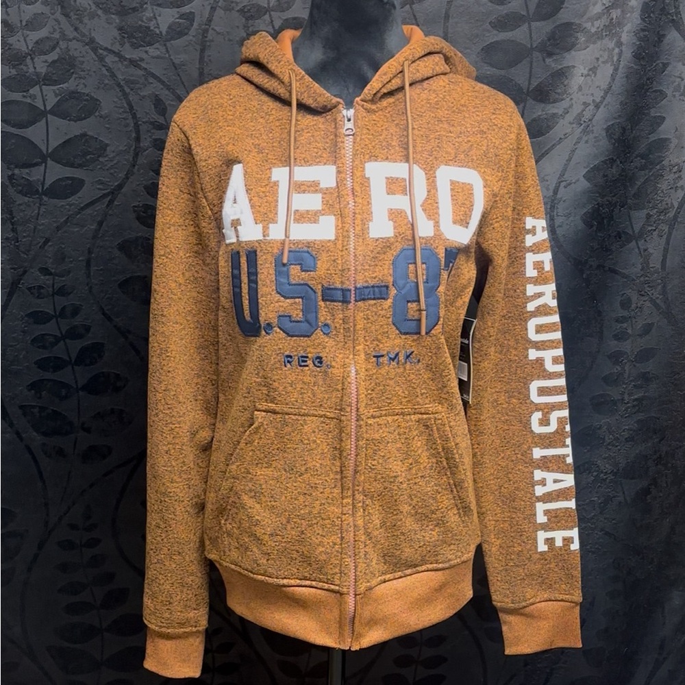 Aeropostale U.S. 87 Full Zip Heavy Weight Hoodie Unisex
